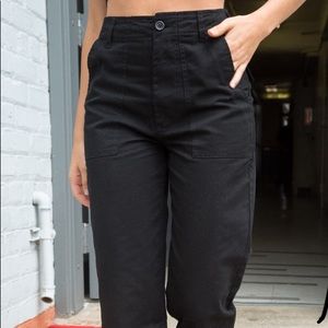 brandy melville black kim pants